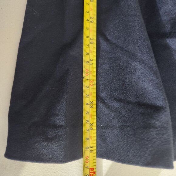 Navy Dress Womens  Zip Sleeveless Fit & Flare Square Neckline - Picture 5 of 11